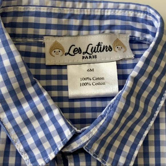 Les Lutins Gingham Shirt - Picture 2 of 5